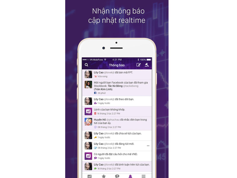 Ứng dụng Stockbook