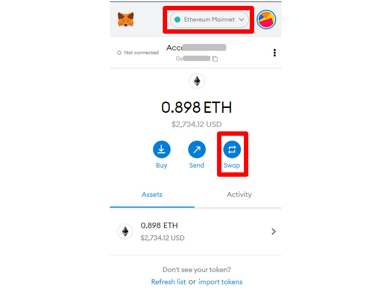 Hướng dẫn tạo ra đồng WETH qua Metamask